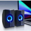 Multimedia Digital Speakers - Bass Sound Colourful and Luminous Sound for Laptops & Desktops