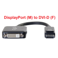 DisplayPort Male to Single Link DVI-D Female Adapter Converter - 20cm  C2G Cables 2 Go 54321