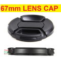 67mm LENS CAP Snap-On Center Pinch Camera Lens Front Cap For Canon Nikon Sony Alpha DSLR Lenses