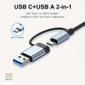 Multi-functional 8-in-1 USB-C Adapter Hub Docking Station 8 Port HUB Card Reader