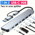 7 in 1 USB-C Adapter Hub Docking Station 7 Port USB HUB Type C Docking Station