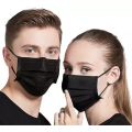 BLACK 3PLY DISPOSABLE MASK EASY TO BREATHE