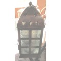 COPPER AND BRASS HANGING CANDLE HOLDER