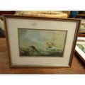 PRINT S OF THE SHIPWRECK OF THE DIANA AND A WRECK IN TABLE BAY AFTER THOMAS BAINES