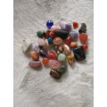 COLLECTION OF 39 POLISHED  BRIGHTLY COLOURED  SMALLISH STONES IDEAL FOR JEWELLERY