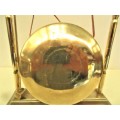 BEAUTIFUL CHINESE PATTERNED  BRASS GONG WITH  BRASS STRIKER