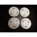 FOUR ROYAL ALBERT SIDE PLATES `TRANQUILITY`