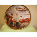STAFFORDSHIRE CROWN CHINA DISPLAY PLATE  RENOIR OARSMEN AT CHATOU
