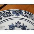 BEAUTIFUL DELFT HANDPAINTED BLUE AND WHITE PLATE