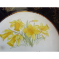 BEAUTIFUL WEATHERBY PLATE  WITH DAFFODILS AND WORDSWORTH POEM.