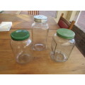 COLLECTION OF THREE CONSOLE JARS c 1960`s