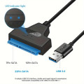 SATA to USB 3.0 adapter cable for 2.5-inch hard drives/solid-state drives, USB to SATA II hard drive