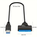 SATA to USB 3.0 adapter cable for 2.5-inch hard drives/solid-state drives, USB to SATA II hard drive