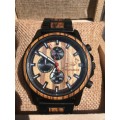 Springbok Supporter Exquisite Hardwood Watch in a Wooden Gift Box - Quality Japanese Quartz