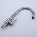 Stainless Steel Kitchen Faucet Brushed Process Swivel Basin Faucet 360 Degree