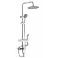 Exel All In One Shower Rail Set - Chrome