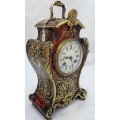 Exquisite Antique Boulle French Mantel Clock By prominent maker Japy Freres