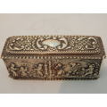 A Beautifully Embossed Silver  Trinket Box