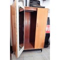 A LOVELY RETRO G-PLAN WARDROBE WITH CENTRE PANEL MIRROR-SIGNED