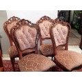 A Beautiful Set Of 4 Ornate Beechwood Chairs