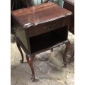PAIR OF BEDSIDE CABINETS IN IMBUYA (PRICE FOR PAIR)