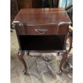 PAIR OF BEDSIDE CABINETS IN IMBUYA (PRICE FOR PAIR)