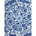 18th CENTURY ANTIQUE CHINESE BLUE AND WHITE PLATE