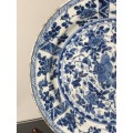 MARKED ANTIQUE CHINESE BLUE AND WHITE PLATE