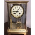 LARGE FRENCH BRASS CLOCK CIRCA 1911