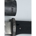 RARE 1911 SAWBACK BAYONET MARKED ERFURT (POSSIBLY GERMAN SOUTH WEST AFRICA)MATCHING NUMBERS (3)
