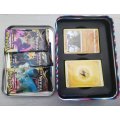 Pokemon Tin Box Including 80 Pokemon Cards PLUS 3 Booster Packs - Perfect Christmas Gift - Xmas