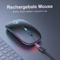 Wireless Mouse Bluetooth RGB Rechargeable Mouse Wireless Computer Silent Mause LED Backlit Ergonomic