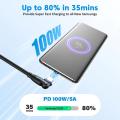 AUFU 5A USB C Cable For iPhone 15  100W PD Fast Charging Wire for Macbook ( all Laptops can charge