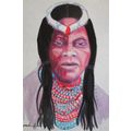 mark enslin oil painting - zulu sangoma