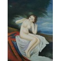 female nude study oil painting