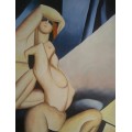 in style of lempicka