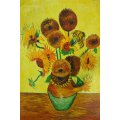 after van gogh sunflowers oil painting