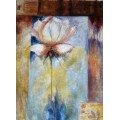 large floral rose oil painting