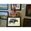 mark enslin oil painting  - rhino