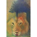 mark enslin oil painting  - lion