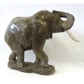 eddie bulani - verdite elephant stone sculpture