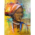 Ndabuko Ntuli Large Oil Painting