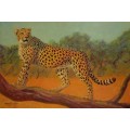 mark enslin oil painting - cheetah