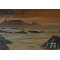 mark enslin oil painting  table mountain