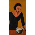 EVE - OIL PAINTING - CAPPUCCINO