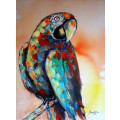annet ellis oil painting parrot