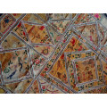 antique indian (jaipur) hand embroidered wall hanging / throw