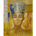 oil painting - egyptian queen nefertiti