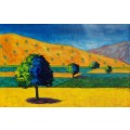Colourful landscape - Oil Painting