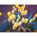 floral tulip study oil painting